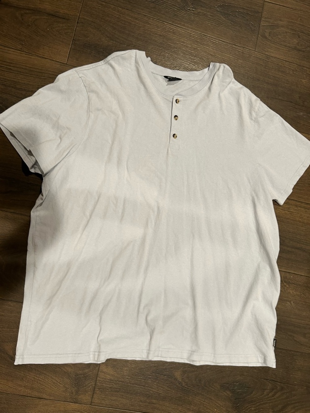 Eddie Bauer Baby Blue Short-Sleeve Henley Tee